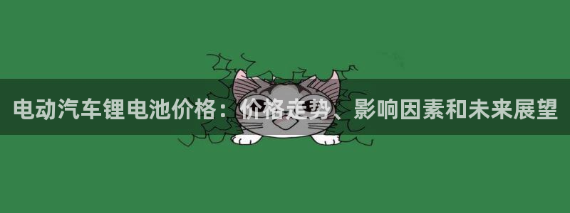 优发国际手机版网站下载：电动汽车锂电池价格：价格走势、影响因素和未来展望