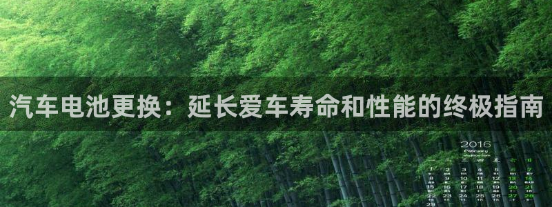 优发国际平台u8怎么样可靠吗：汽车电池更换：延长爱车寿命和性能的终极指南